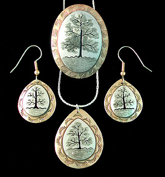 lebensbaum, tree of life, pin, pendant, brooch, pin, earrings necklace