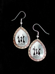 sister earrings dancing women 