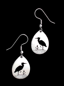 heron earrings