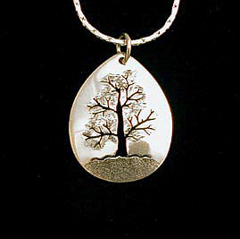 tree of life necklace pendant free chain included