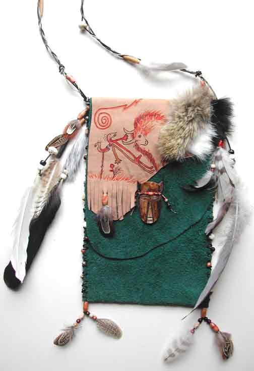 cave art pouch medicine pouch healing