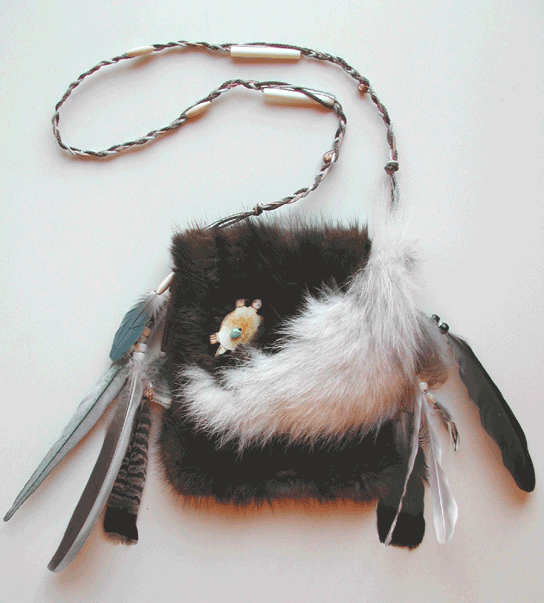 beaver fox medicine pouch shamanic