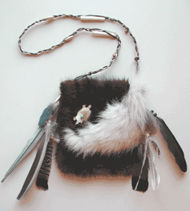 beaver fox pouch medicine pouch